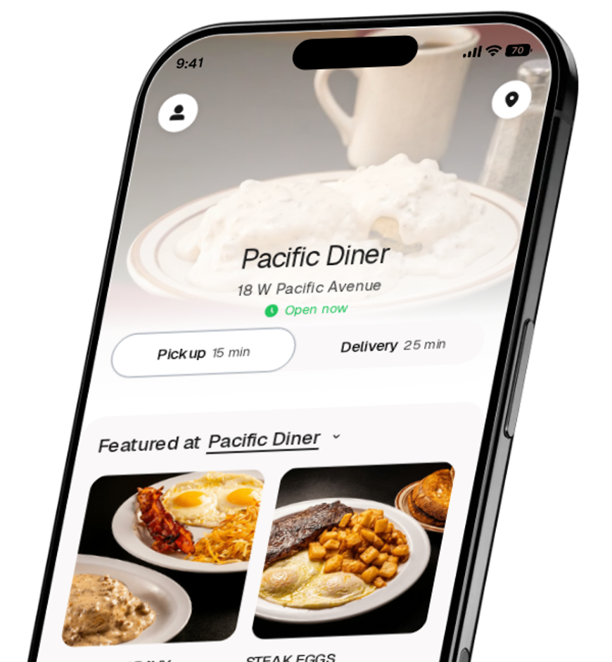 Pacific Diner app preview