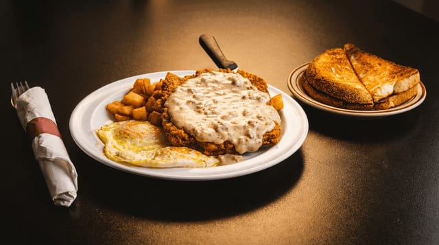 Chicken Fried Steak & Eggs.